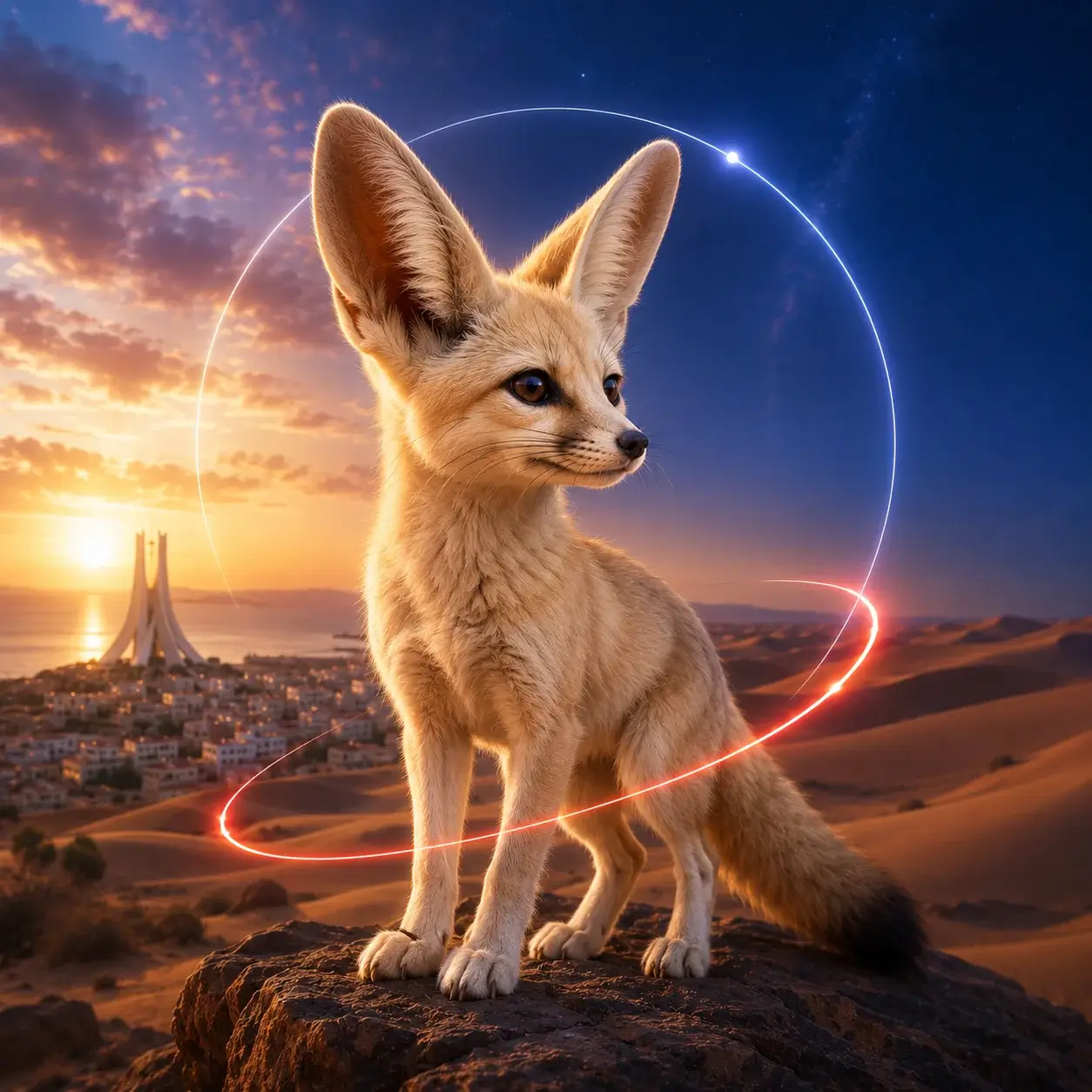 The fennec fox is native to the Saharan desert of Algeria. Small. Fast. Built to survive terrain that would stop most others.