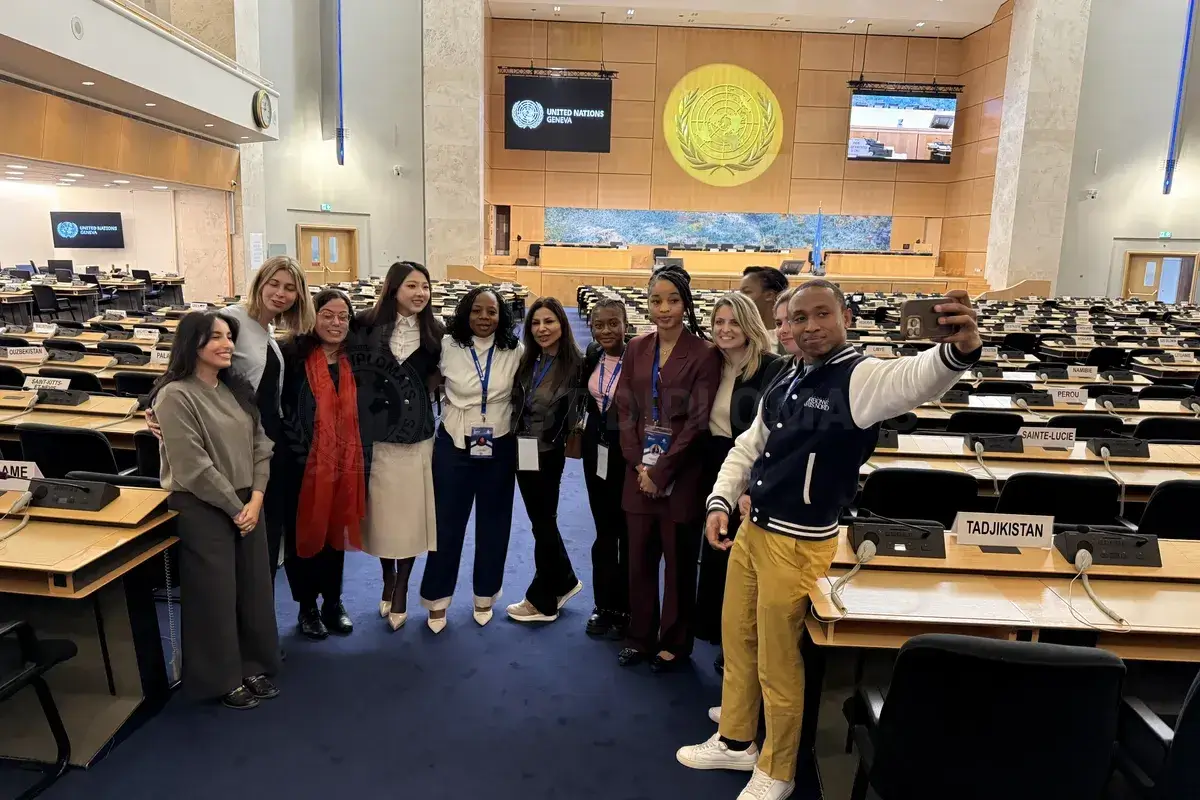 Delegates in the Assembly Hall at the United Nations in Geneva