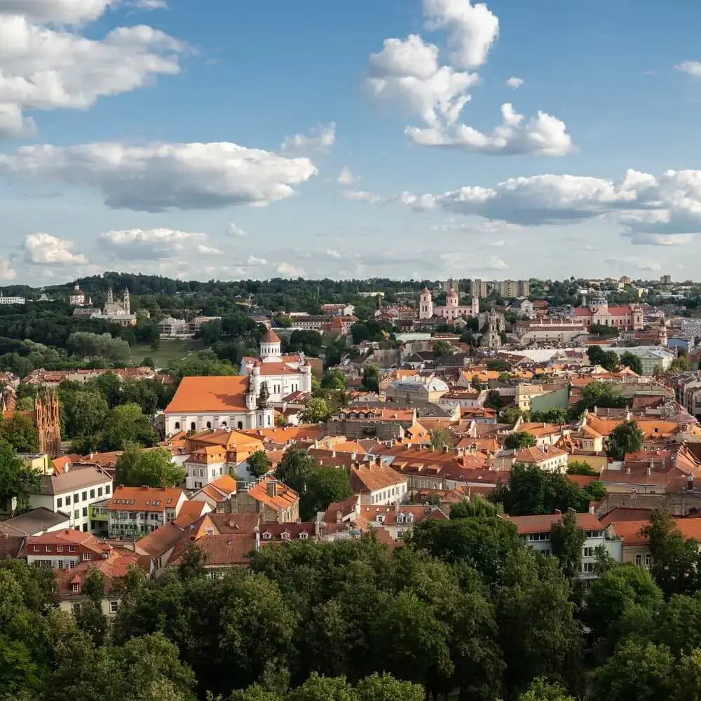 University campus in Vilnius, Lithuania